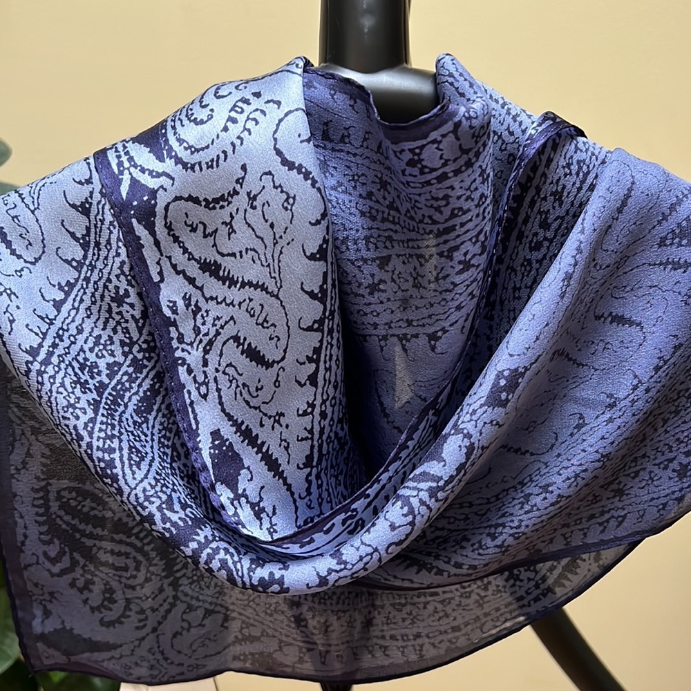 Mantles scarf, 100% silk, 52” x 10.5”